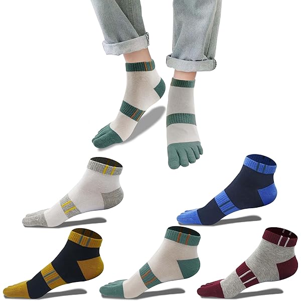 Amazon | [bluefeel] 5本指ソックス メンズ 靴下 綿 吸汗速乾